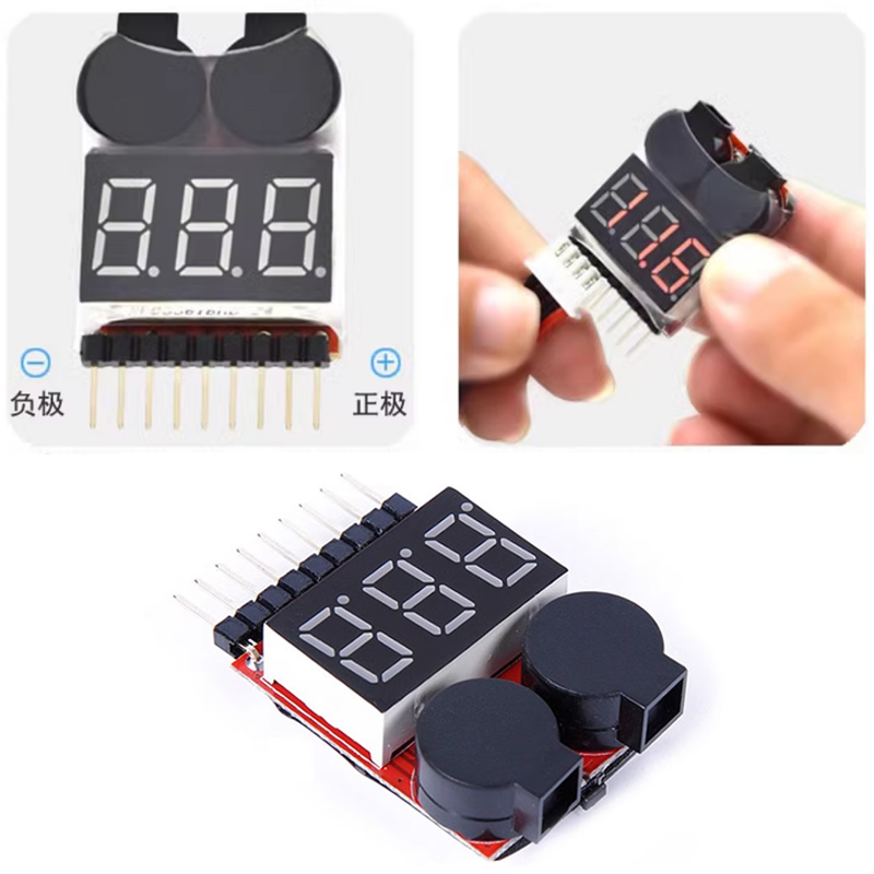 Drone Battery Voltage Checker - Индикатор низкого напряжения для аккумулятора, 2,7-3,8