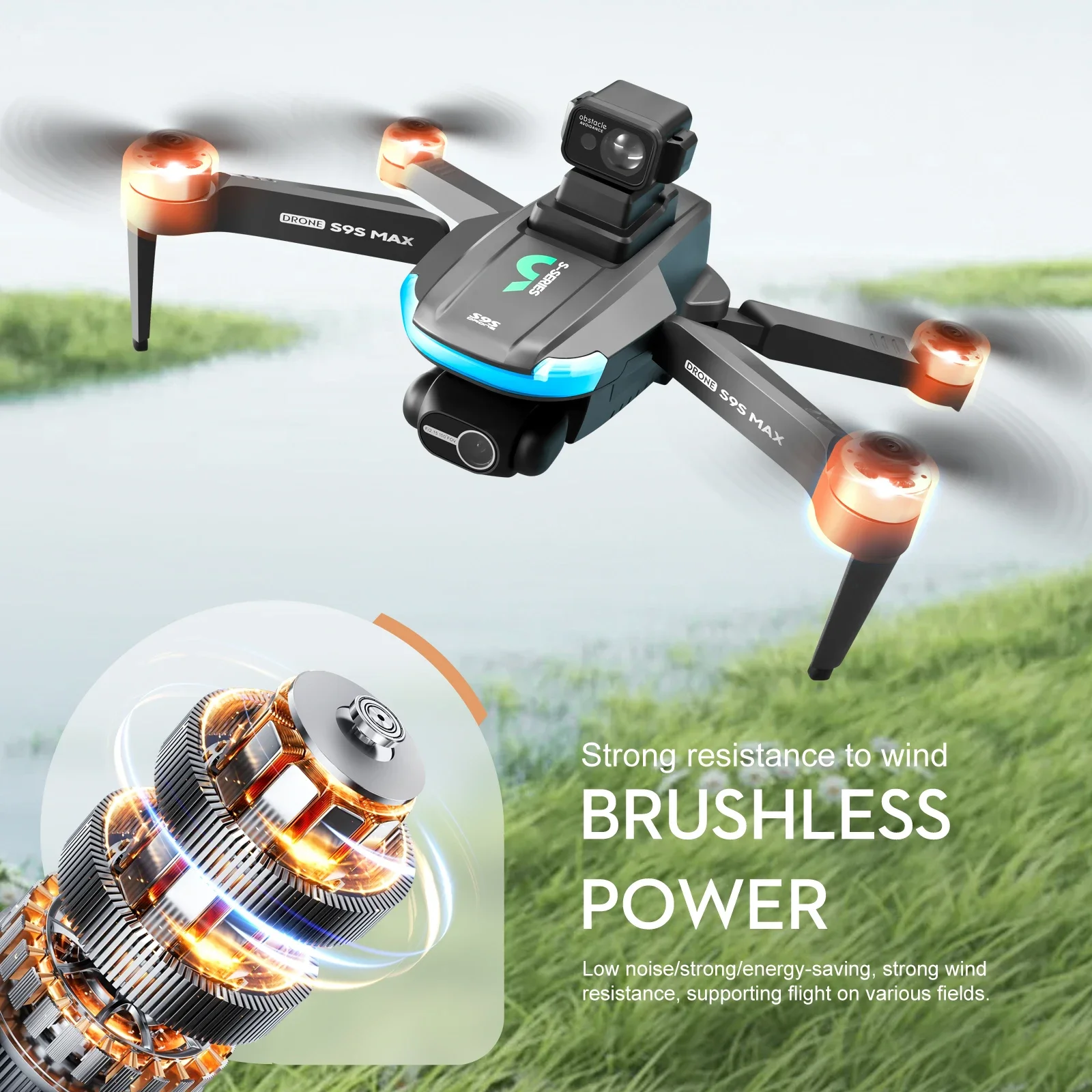 НОВЫЙ S9S MAX MINI Drone 4K 2- – обзор и цена Drone Battery Box