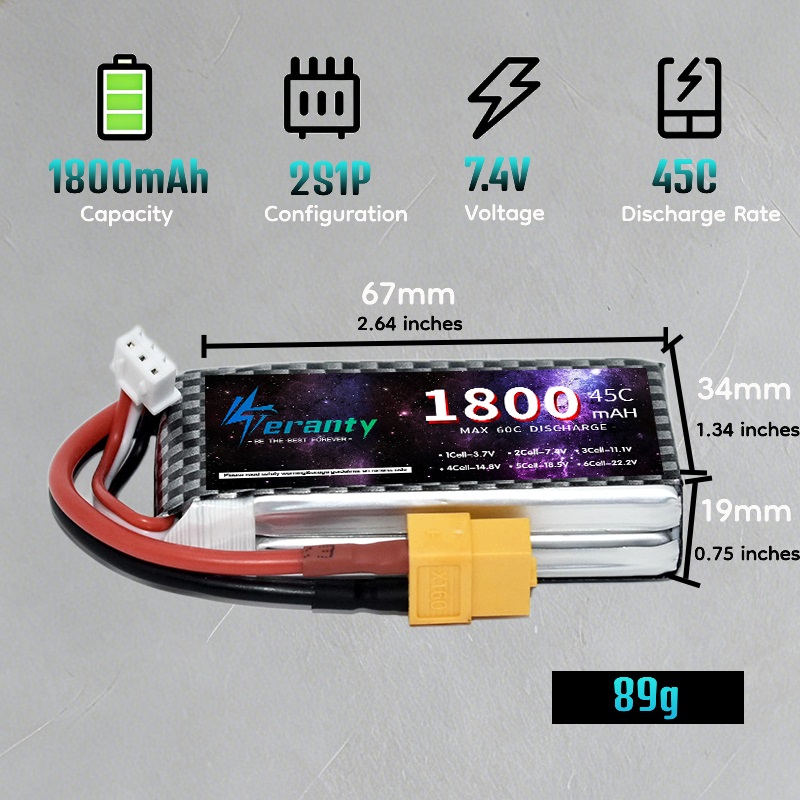Аккумулятор LiPo TERANTY 2S 3S – обзор и цена Drone Battery 4S