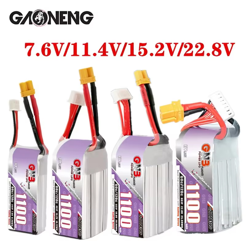 GNB 1100 мАч 2S 3S 4S 6S 60C/1 – обзор и цена Drone Battery Lipo
