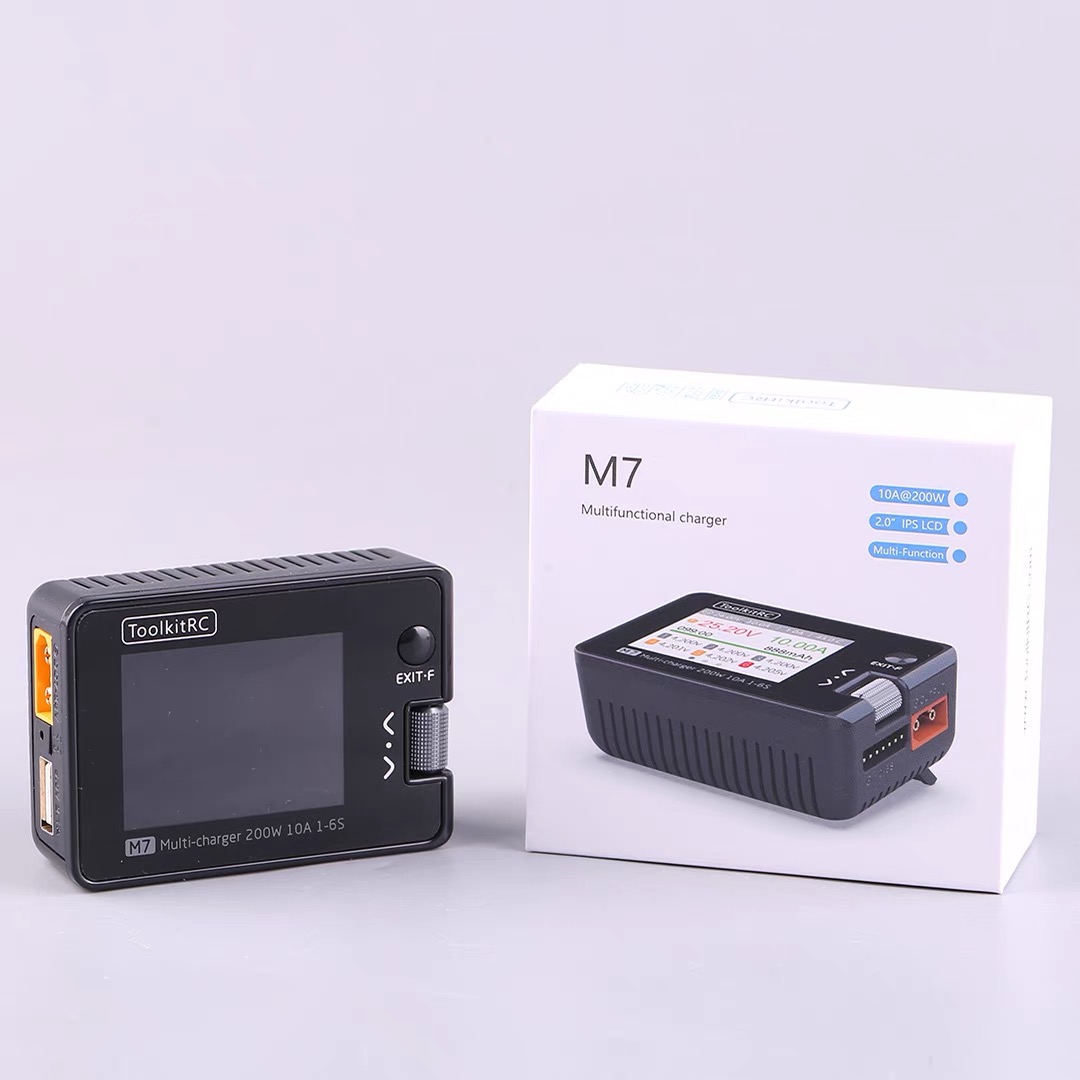 Для ToolkitRC M7 200 Вт 10A За – обзор и цена Drone Battery Voltage Checker